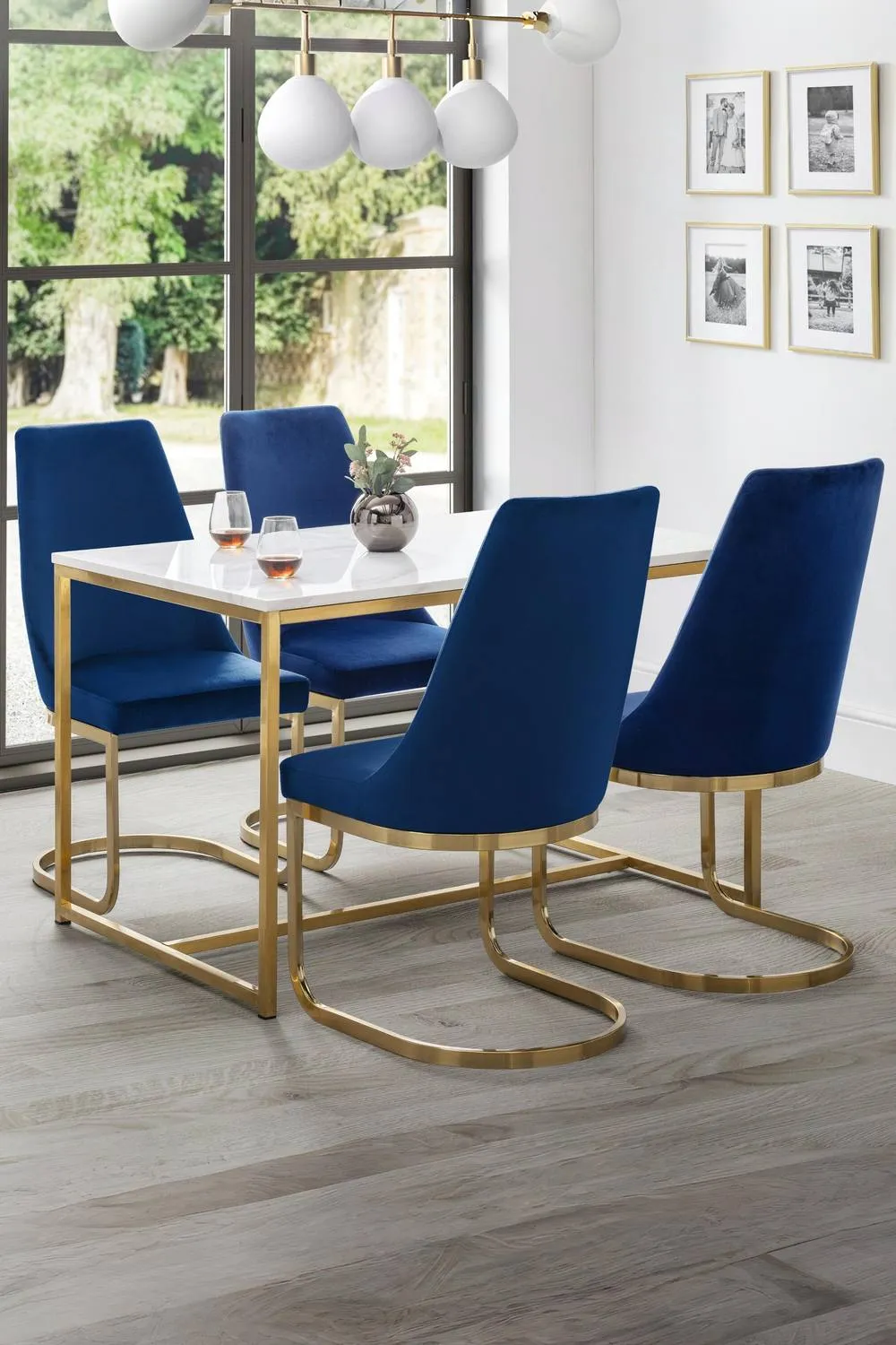 Julian Bowen Scala Rectangular 4-6 Seater Dining Table in Gold 2