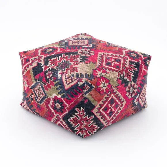 Hester Kilim Cube Pouffe 4