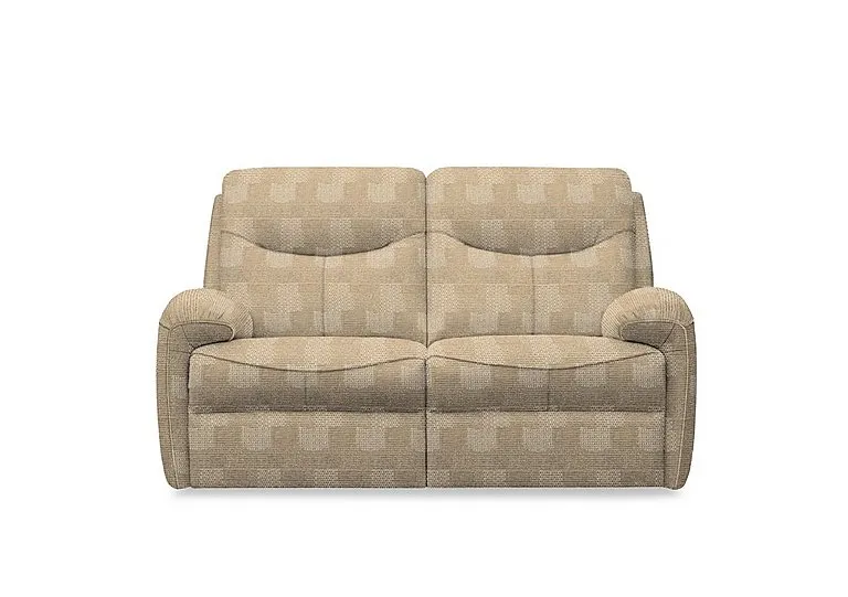 Amesbury Fabric 2 Seater Power Recliner Sofa with Power Headrest, Power Lumbar and Heated Seats - Faro Sand