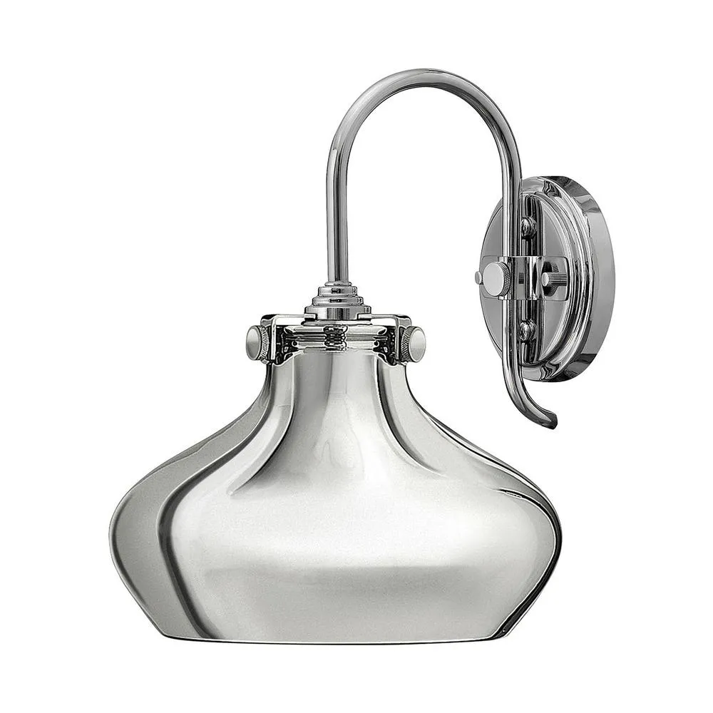 Netlighting Hinkley Congress Dome Wall Light 1x E27 Chrome in Silver