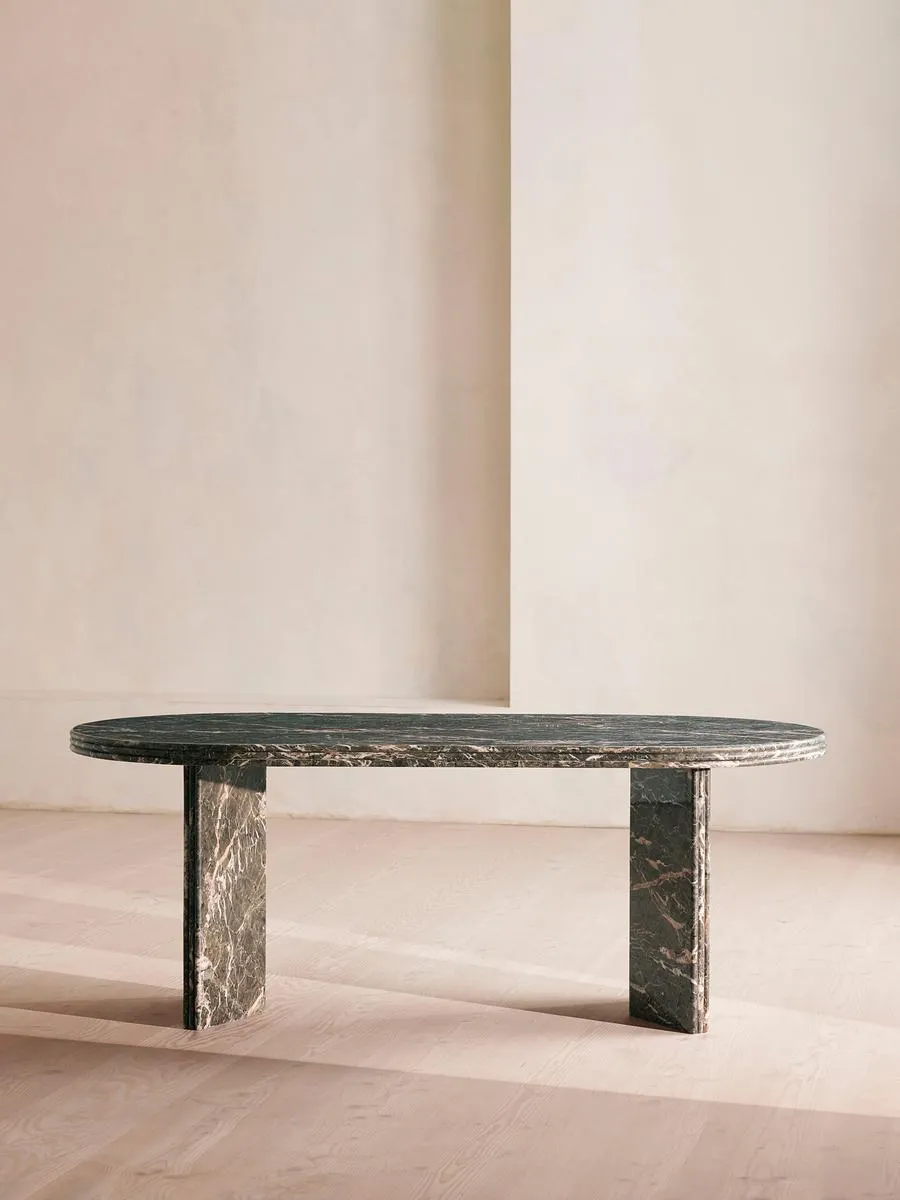 Rosaline Dining Table, Griseo Rosa Marble