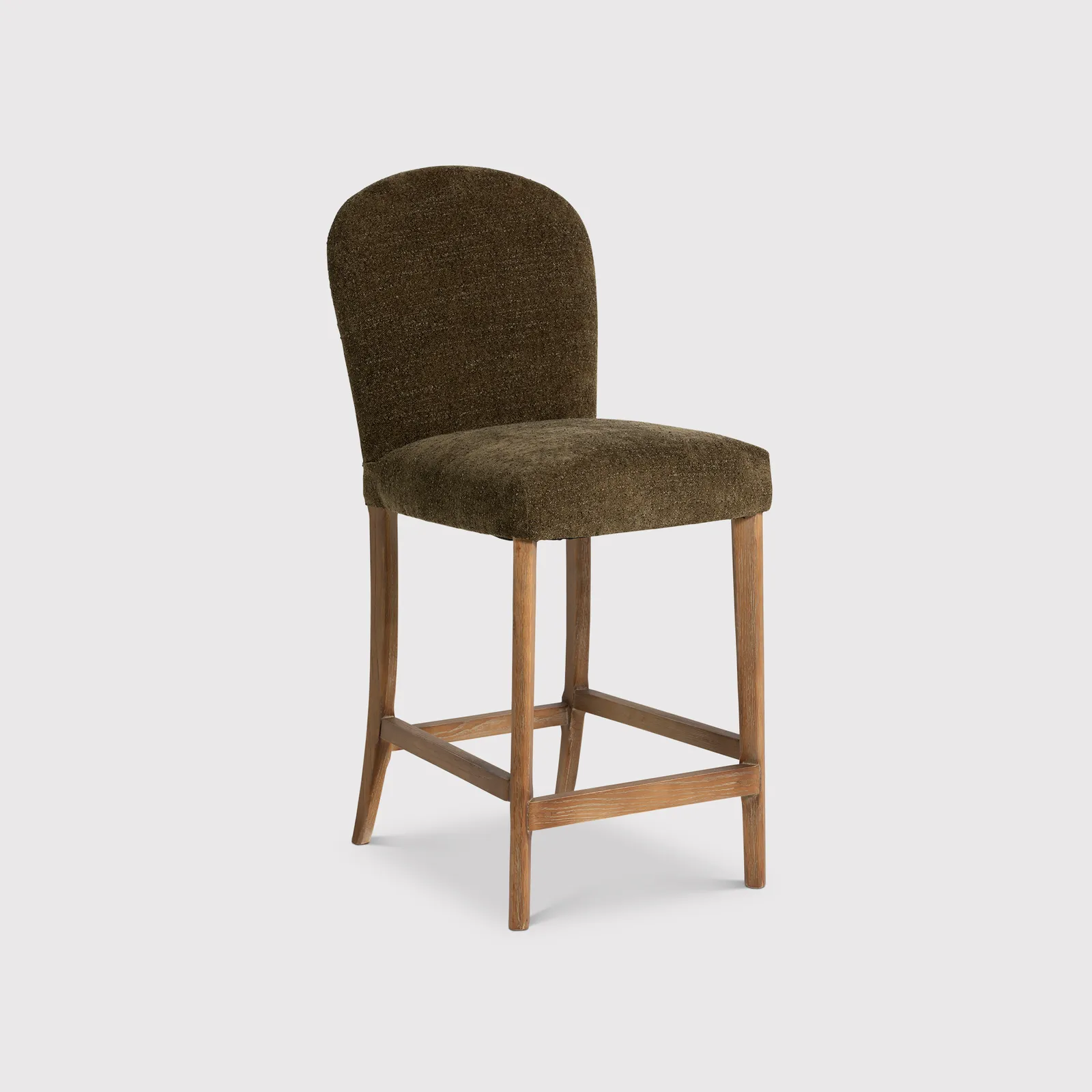 Maurice Counter Stool, Green Boucle | Barker & Stonehouse