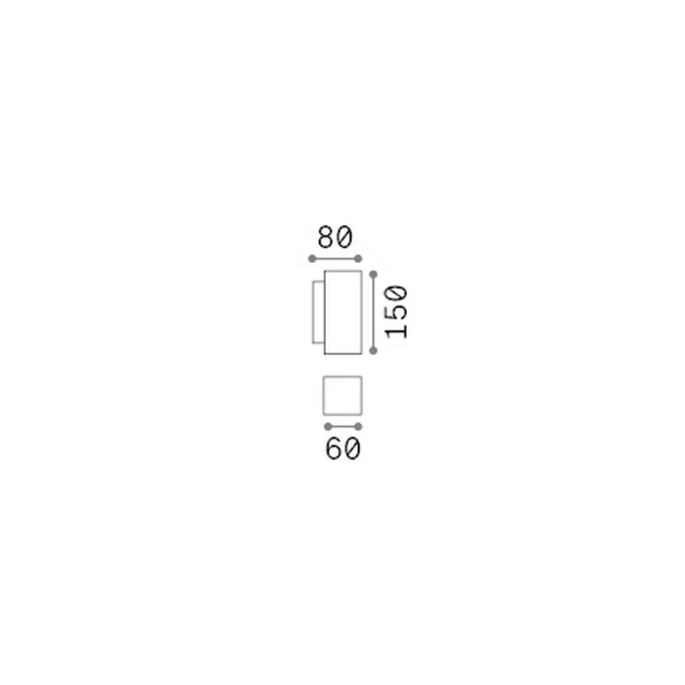 Netlighting Look Square Up & Down Wall Lamp White 2x GU10 2