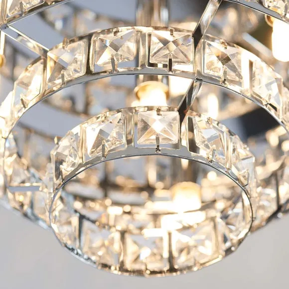 Vogue Motown 4 Light Jewel Flush Ceiling Light 6