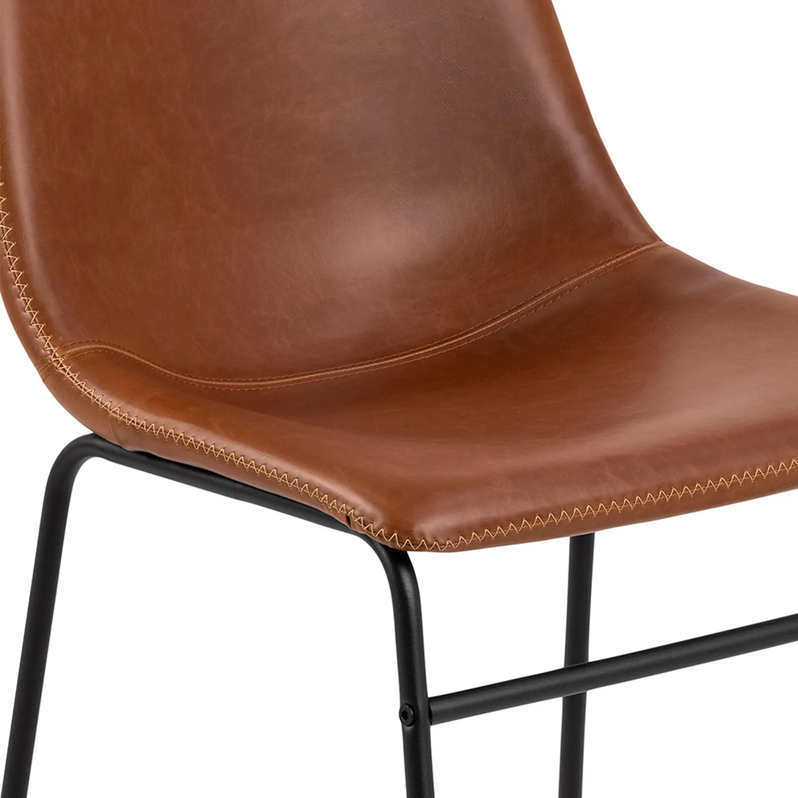 Furniture To Go I_Oregon Dining Chair In Brown with Cream Stitching 6