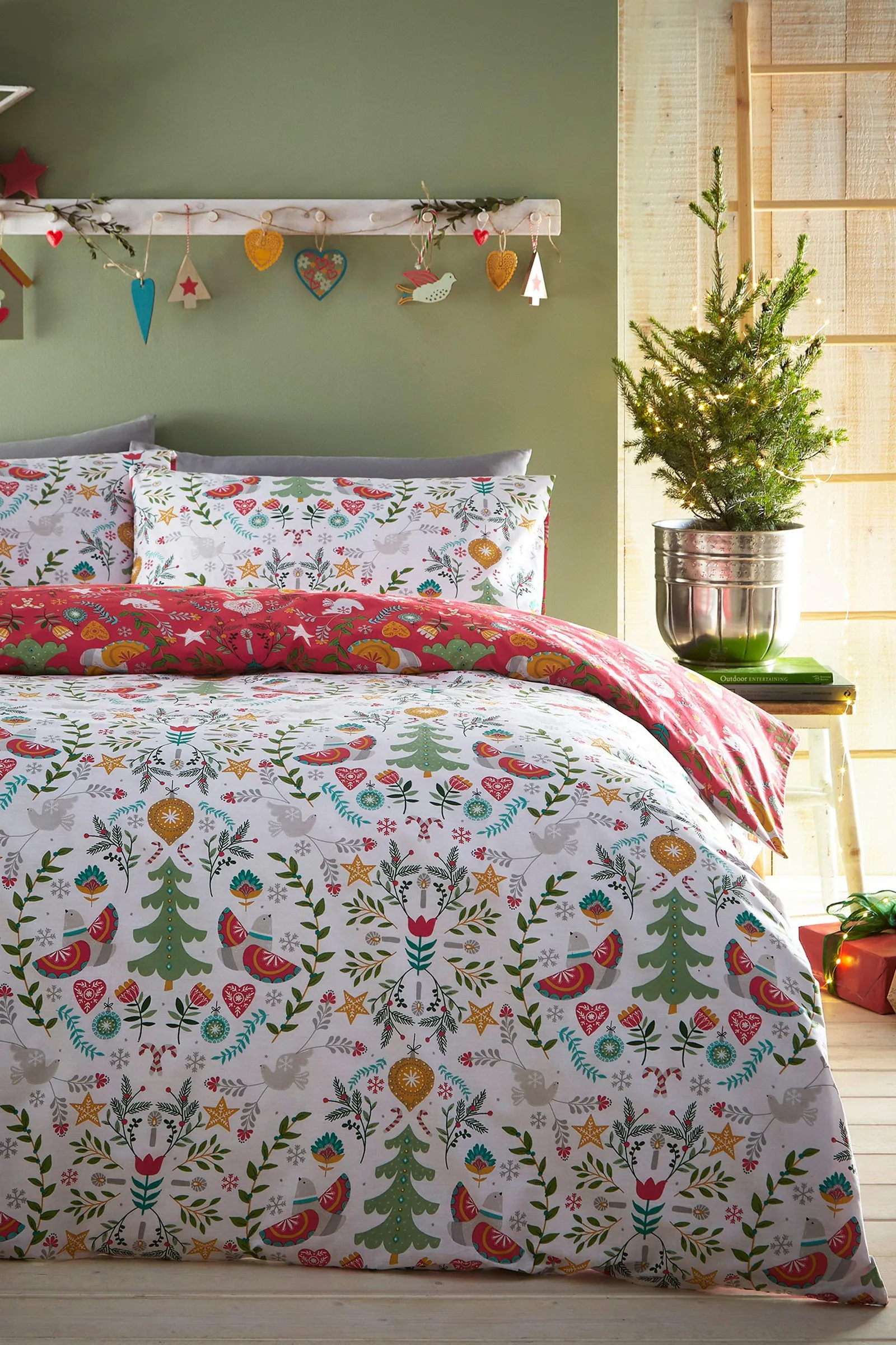 Scandi Festive Single Duvet Set