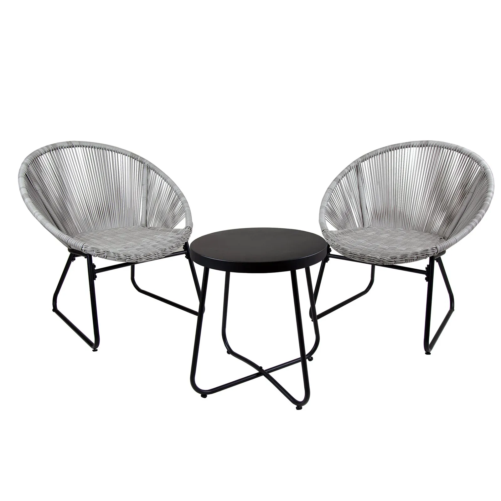 Bali Bistro Grey Set Light Grey