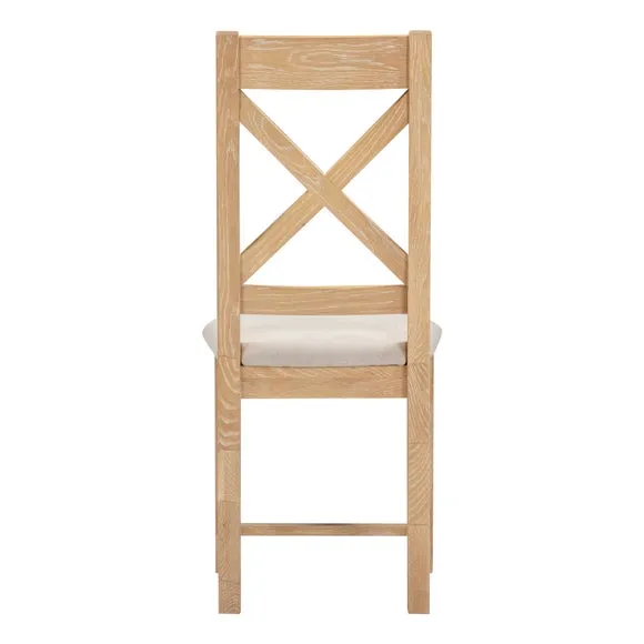 Windsor Set of 2 Cross Back Dining Chairs 5