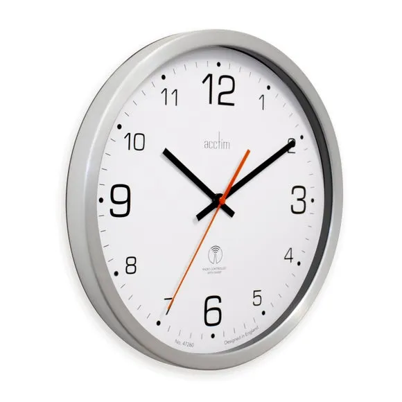 Acctim Atomik Silver Wall Clock 2