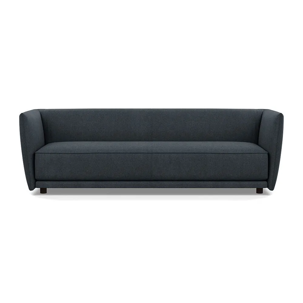 Heal's Valley 4 Seater Sofa St Moritz Grey Walnut Stain Feet 1