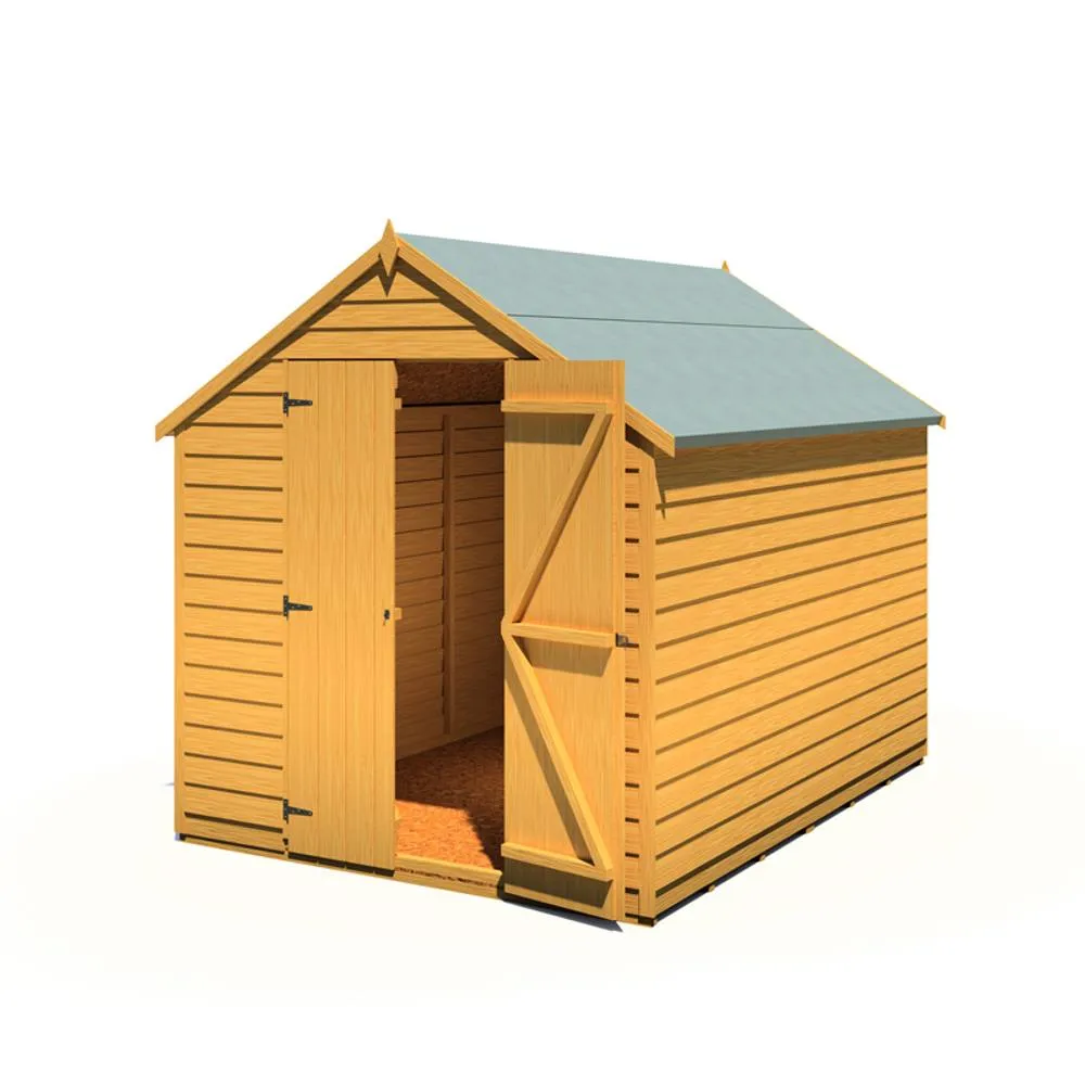 Shires Overlap 8 x 6 Double Door Value in Light Brown 3