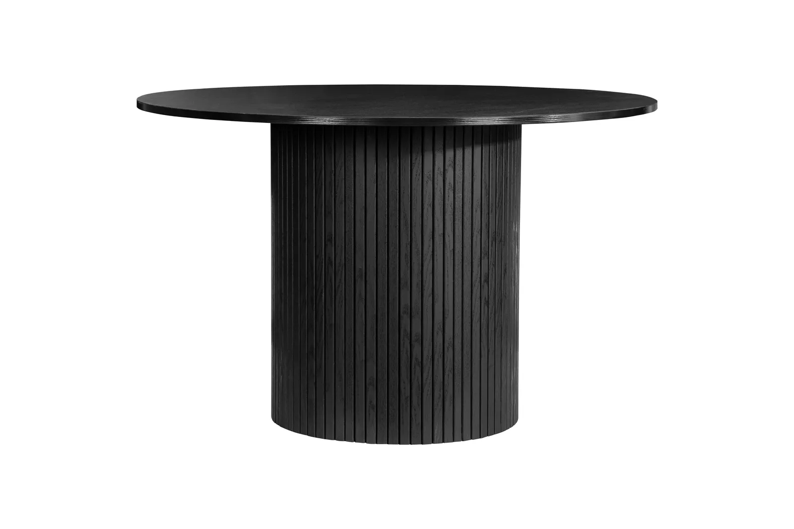 Birlea Round Fluted Dining Table Axel in Black 5