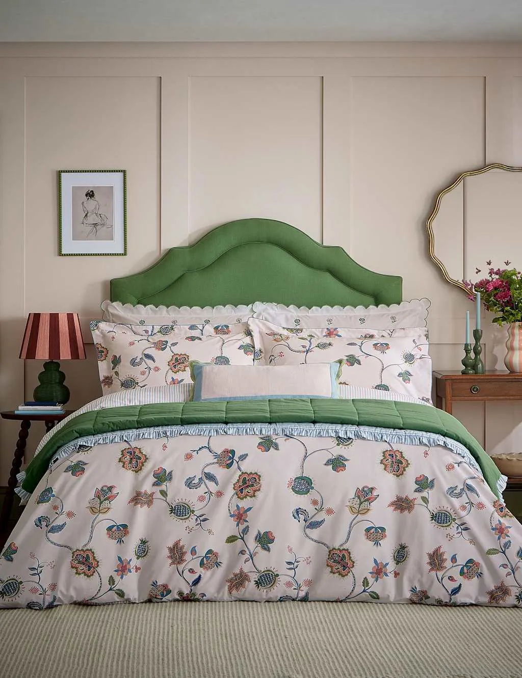 Joules Pure Cotton Tree of Life Bedding Set Multi