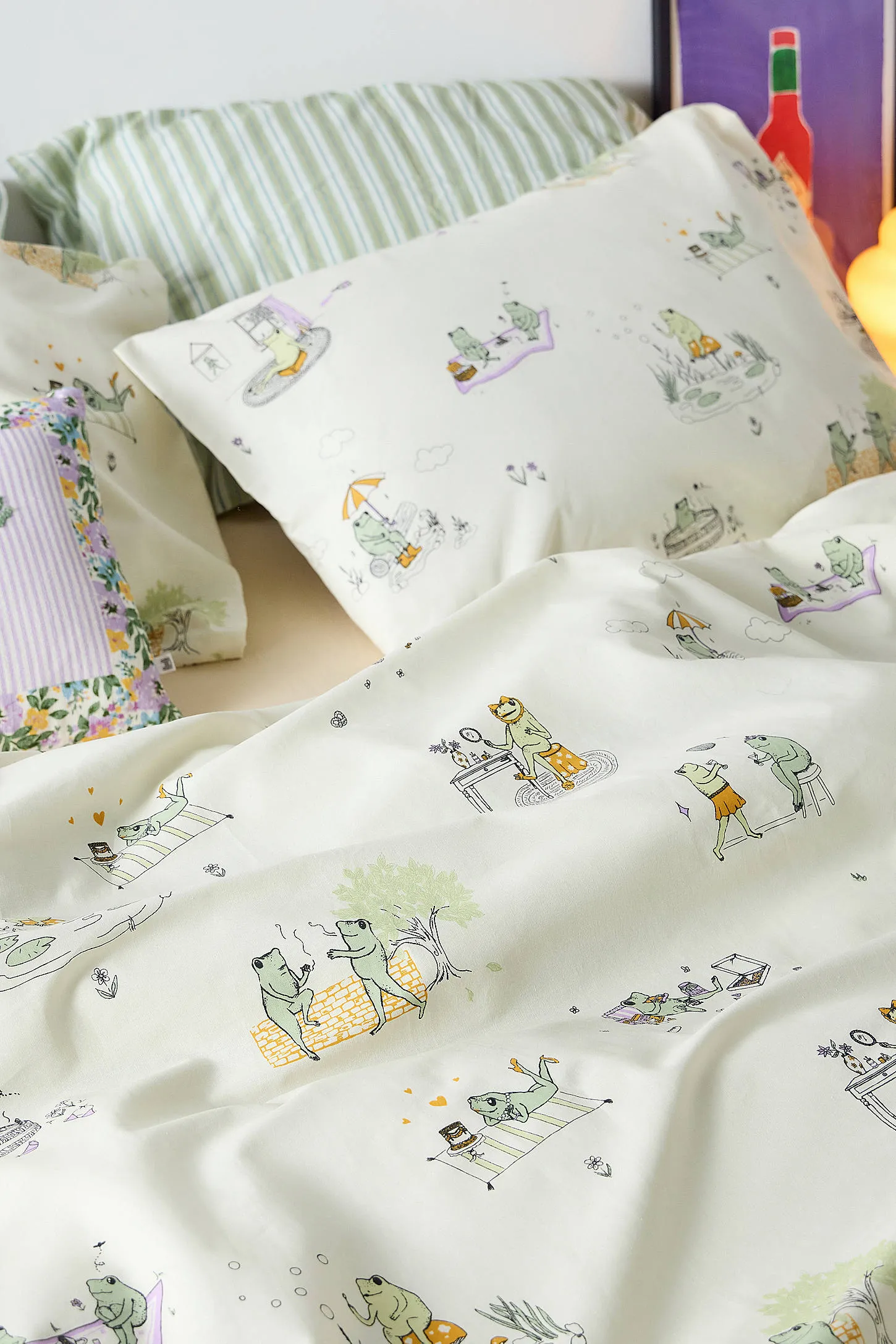 Froggy Duvet Set - Cream 2