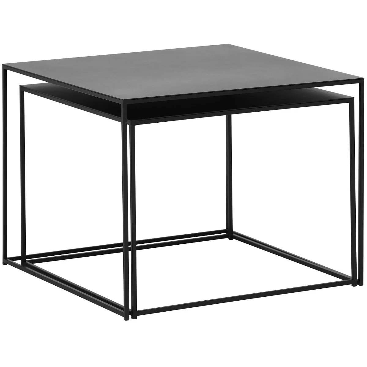 Kline Black Metal Nest Of 2 Tables