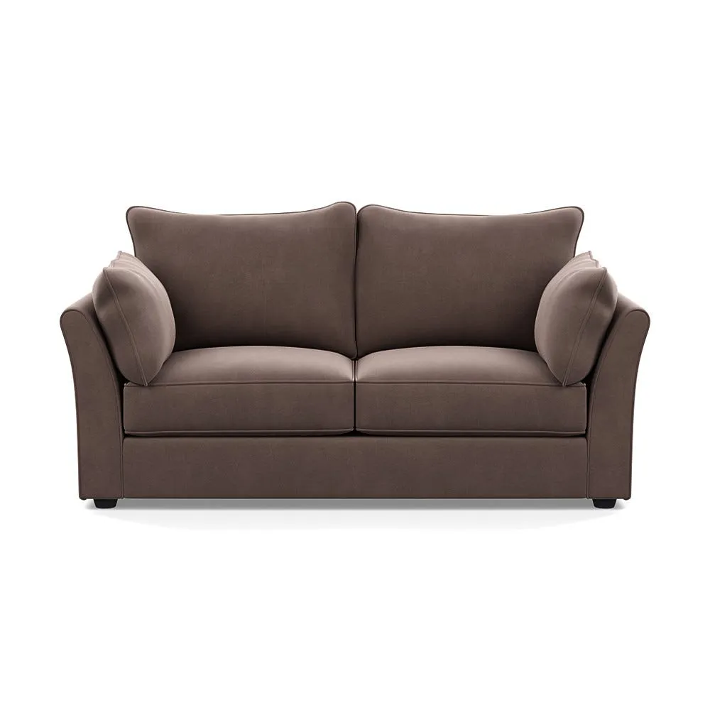 Heal's Tailor 3 Seater Sofa Smart Velvet Mouse Black Feet