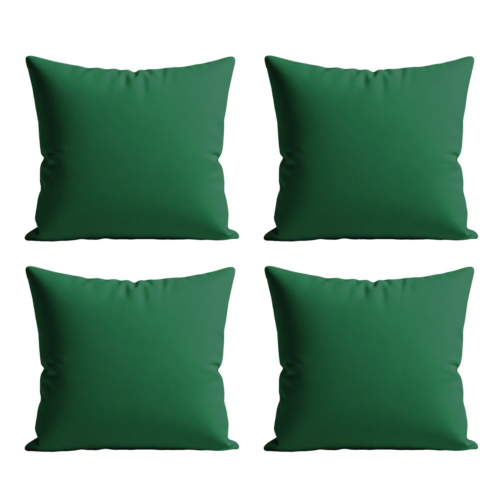 Snug City Waterproof Outdoor Garden Patio Cushion Cover & Inner Square Pack Of 4 in Dark Green