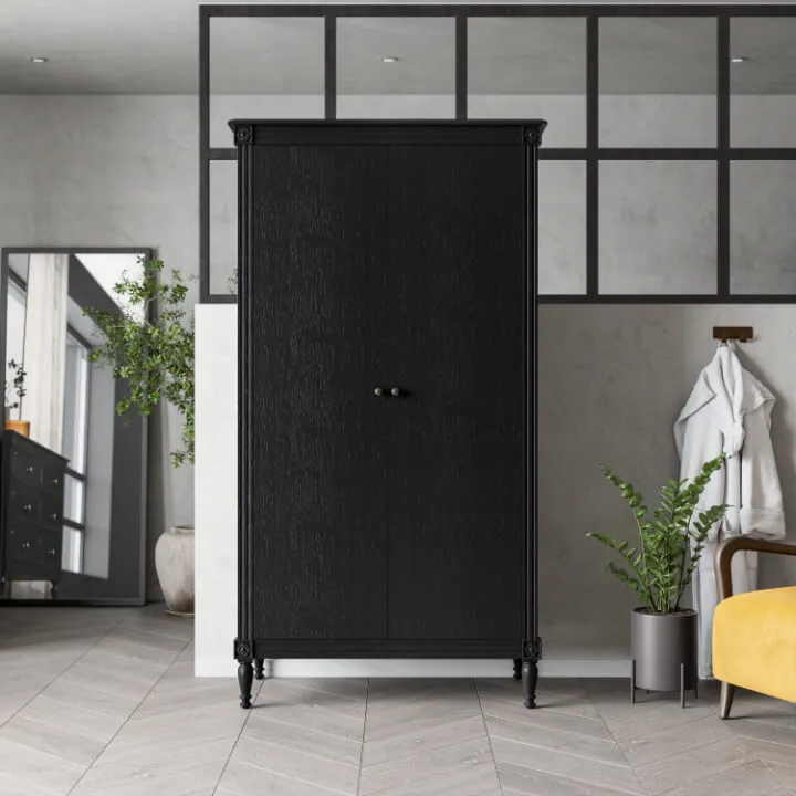 Casterton Wardrobe, Black