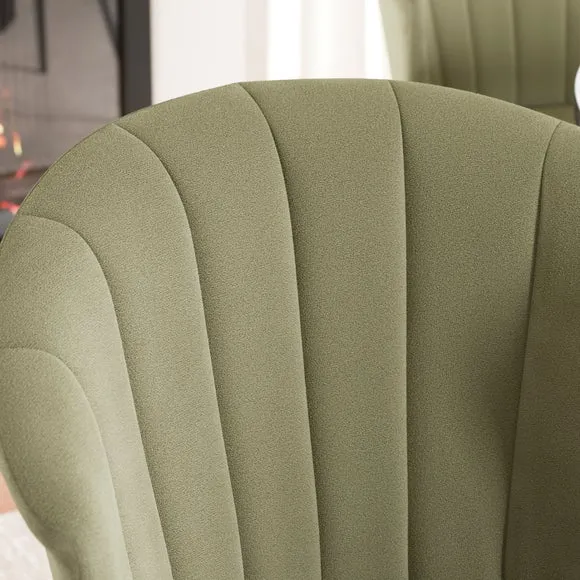 Kendall Dining Chair with Black Legs, Velvet 3