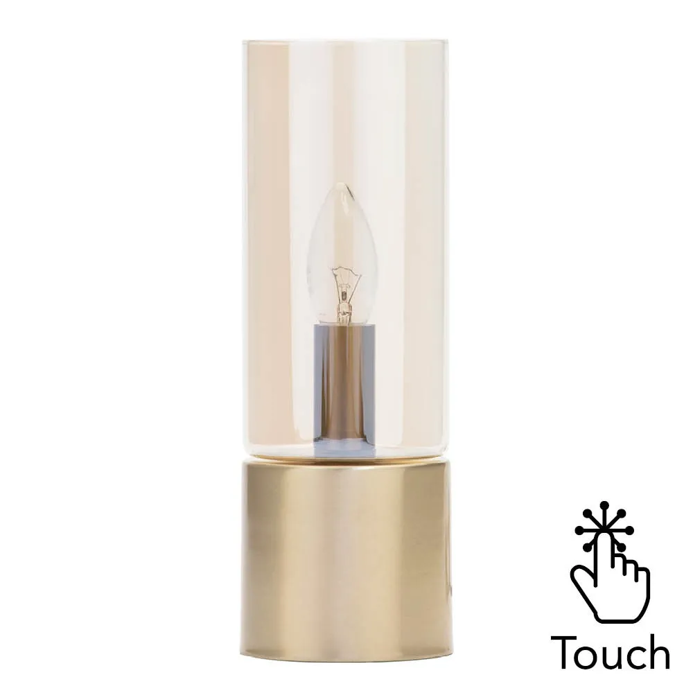 Tilly Touch Sensitive Table Lamp, Satin Brass 1