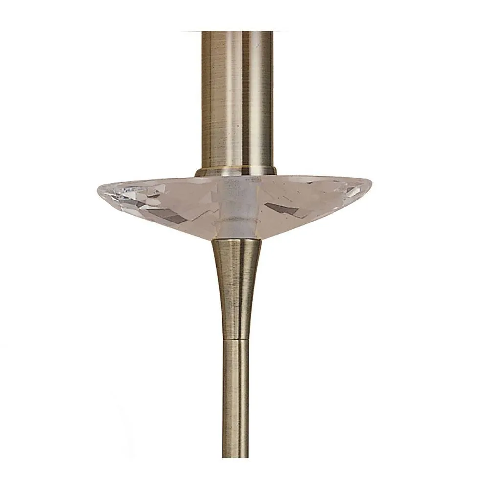 Netlighting Acanto Wall Lamp 1 Light E14 Antique Brass With Amber Cream Shade in Yellow 3