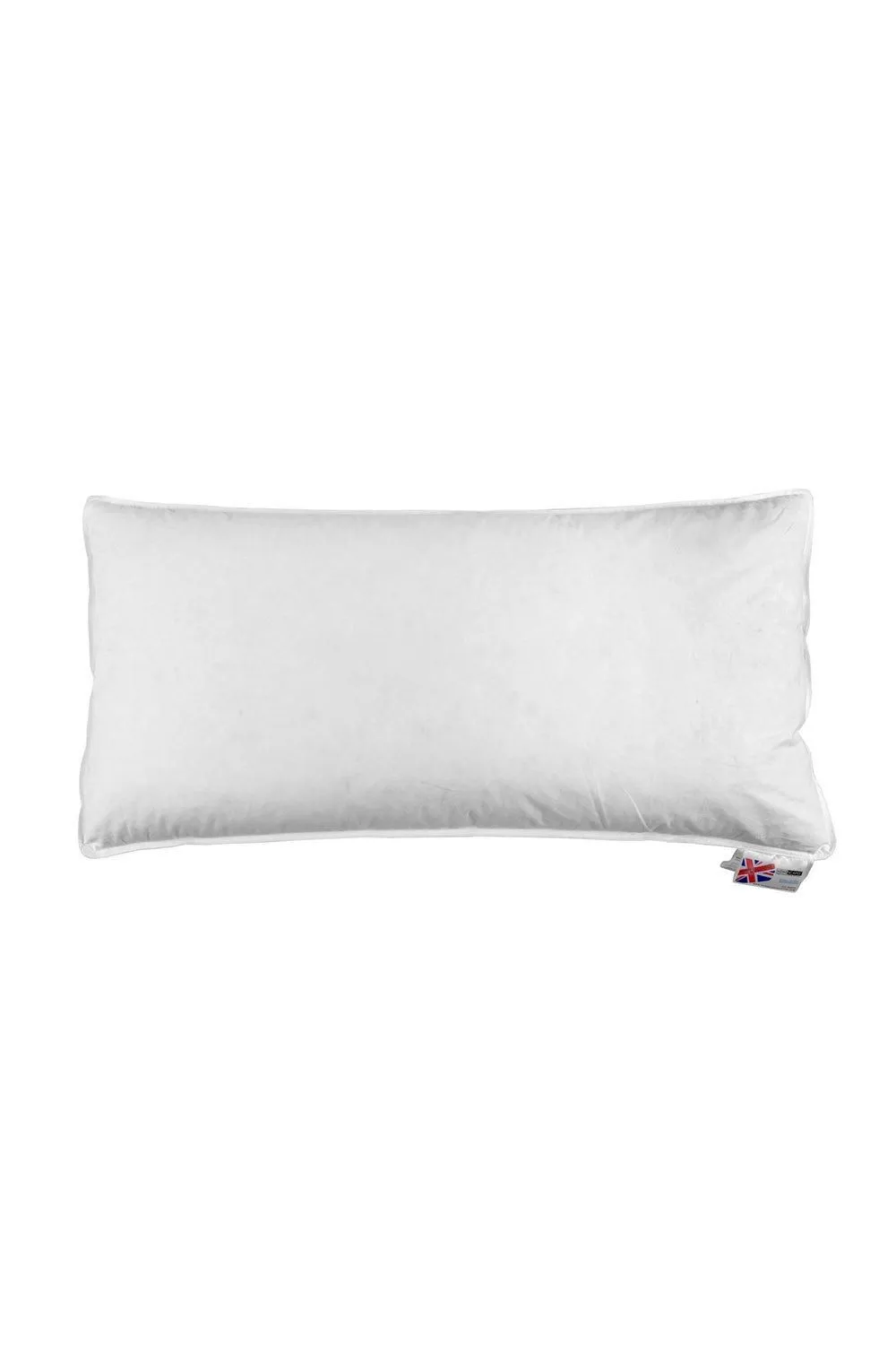 Homescapes Duck Feather Euro Continental Pillow Pair - 40cm x 80cm (16"x32") in White 4