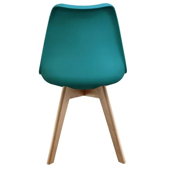 Fusion Living Soho Plastic Dining Chair with Squared Legs 6