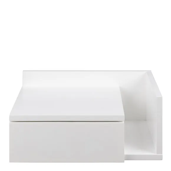 Furniture To Go Avignon 1 Drawer Wall Mounted Bedside Table with Shelf 3