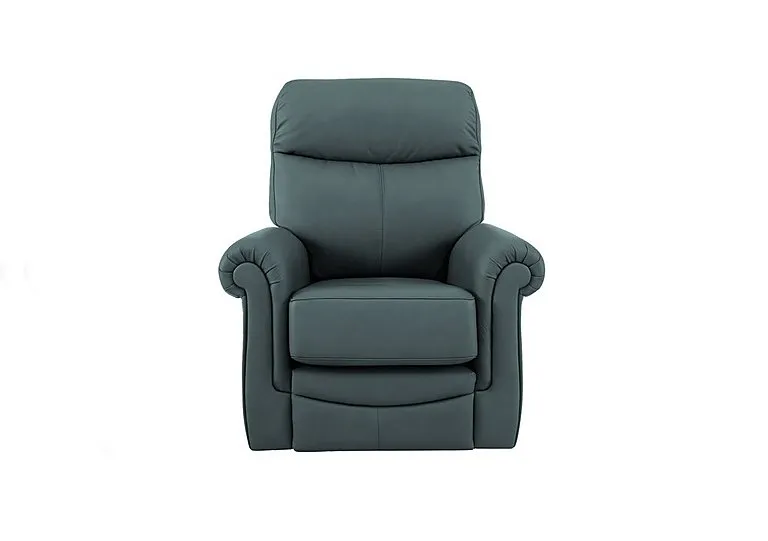Avon Small Leather Armchair - Cambridge Petrol Blue