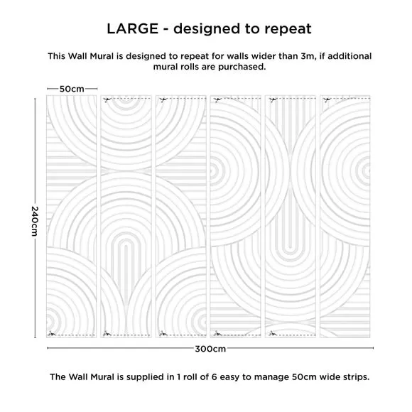 Arch Pattern Wall Mural 3