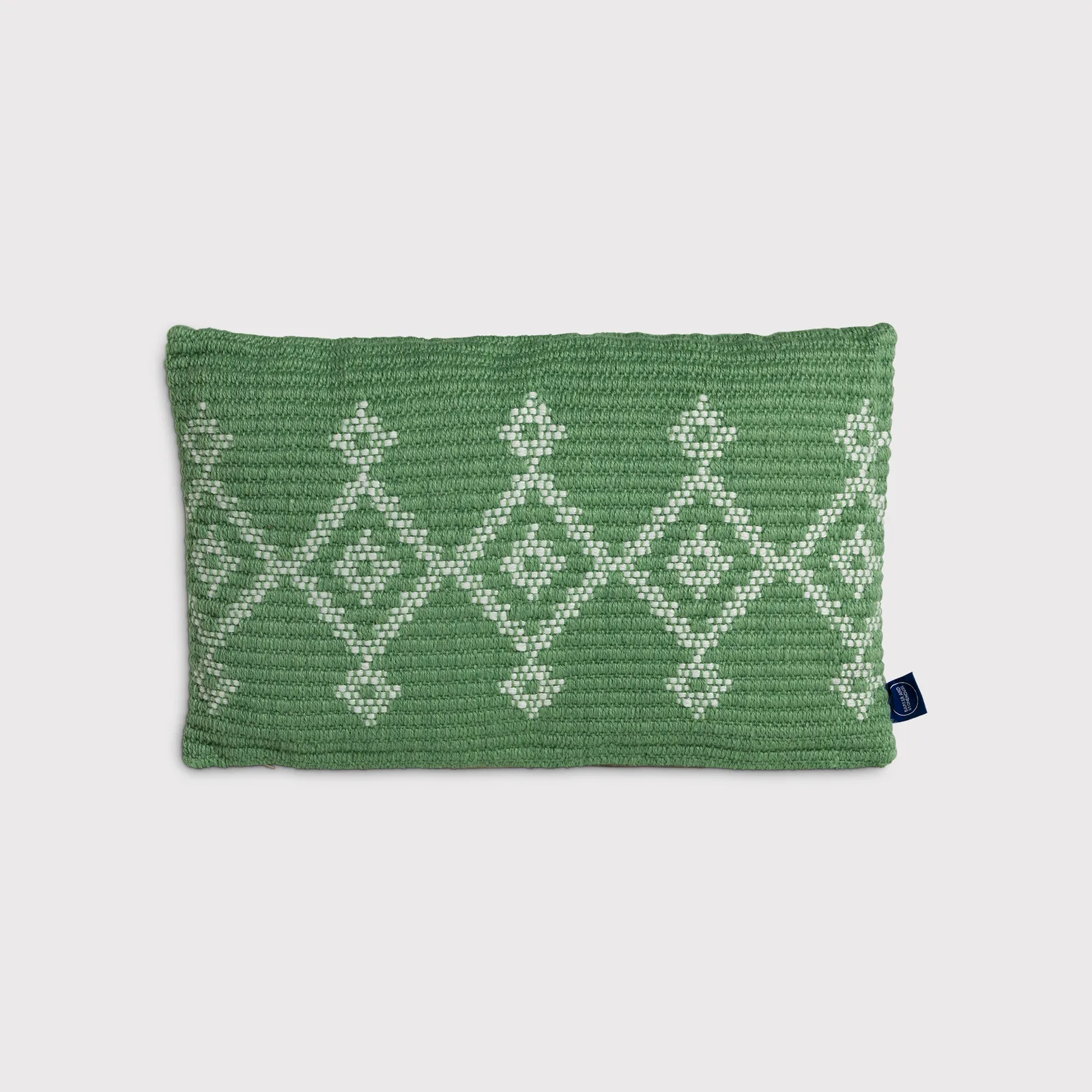 Sage Jute Outdoor Cushion, Square, Green | Barker & Stonehouse
