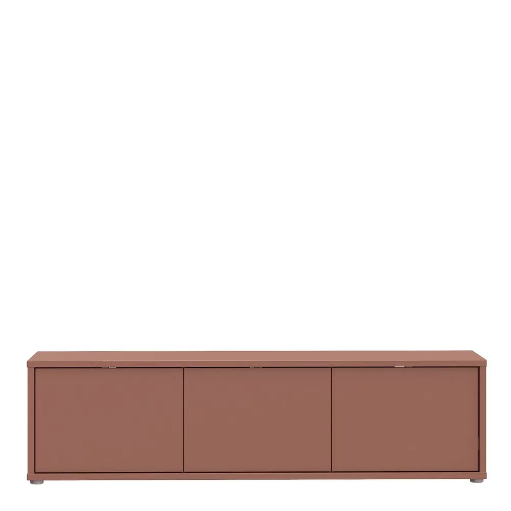 Furniture To Go Alice Springs Wide TV Cabinet with 3 Doors Push-Open in Terracotta 3
