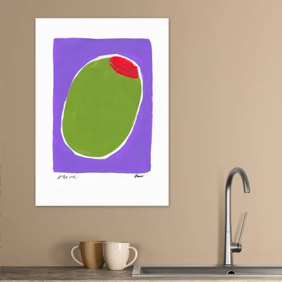 East End Prints Big Olive Framed Print