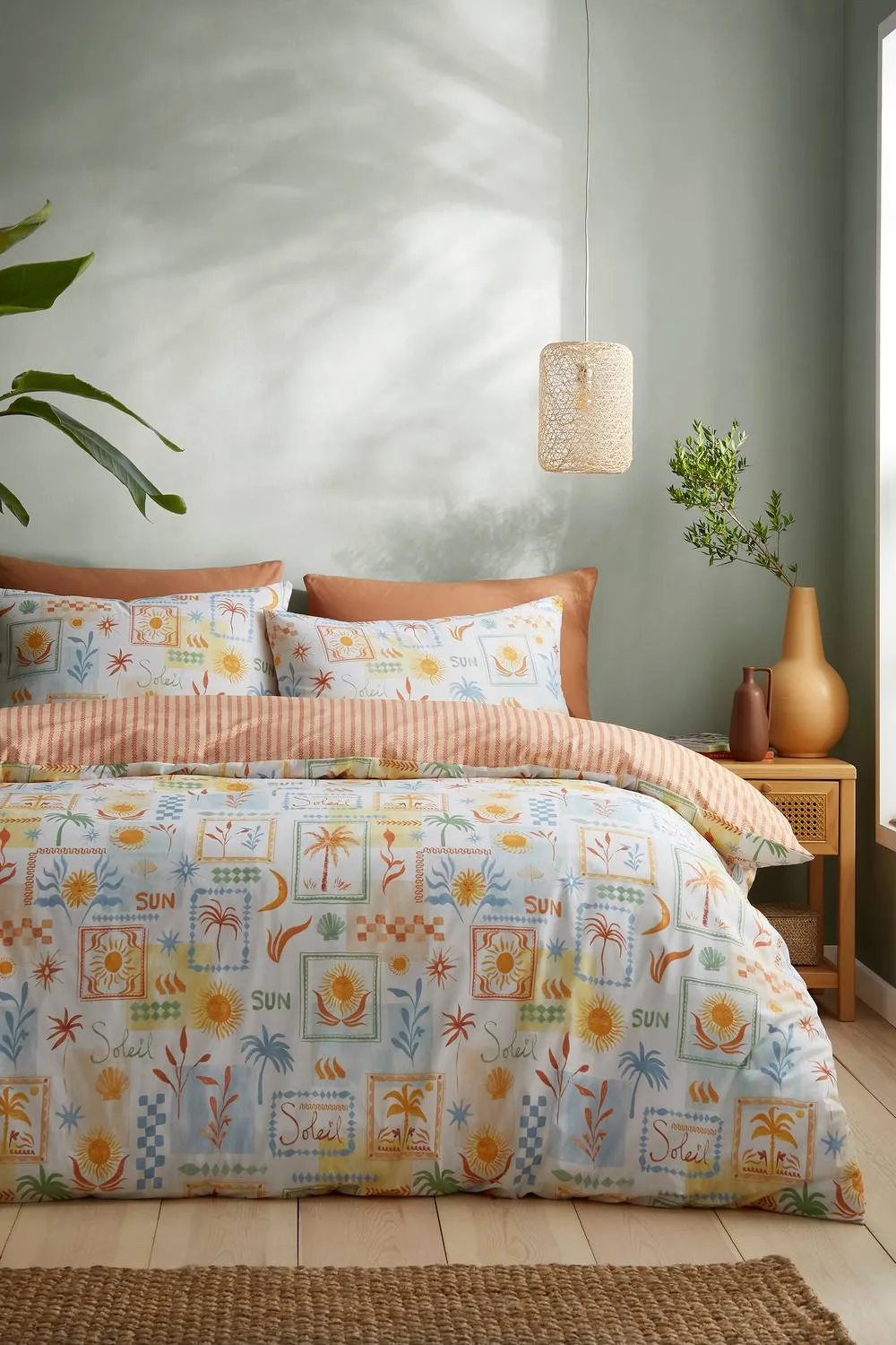 Fusion 'Soleil' Easy Care Duvet Cover Set