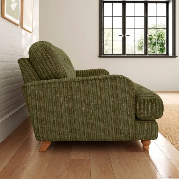 Martha Chunky Chenille Stripe 2 Seater Sofa 3