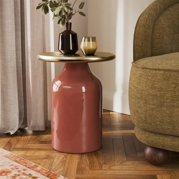 Rennie Pedestal Side Table