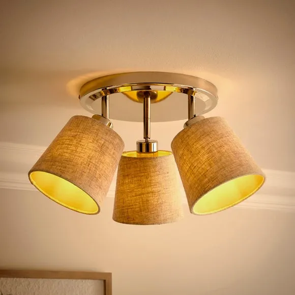 Preston 3 Light Adjustable Semi Flush Spotlight 2