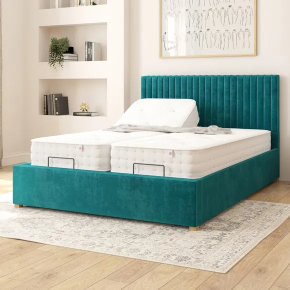 Grant Plush Velvet Adjustable Bed 2