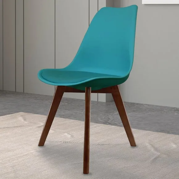 Fusion Living Soho Plastic Dining Chair with Squared Legs 1