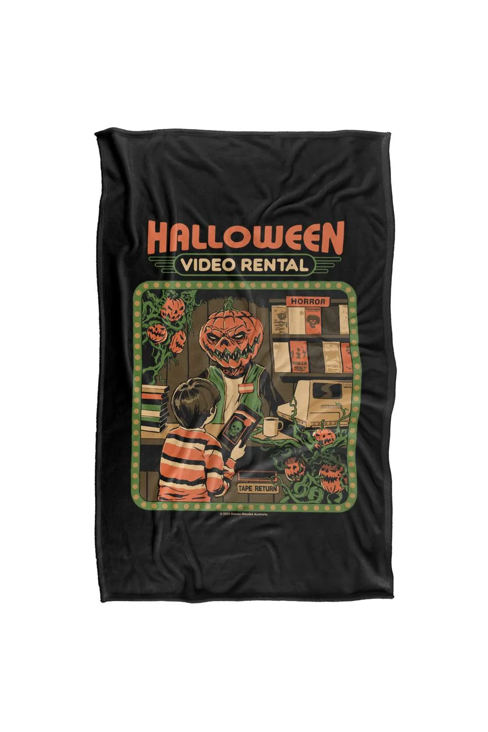 Steven Rhodes Video Rentals Silky Touch Super Soft Throw Blanket