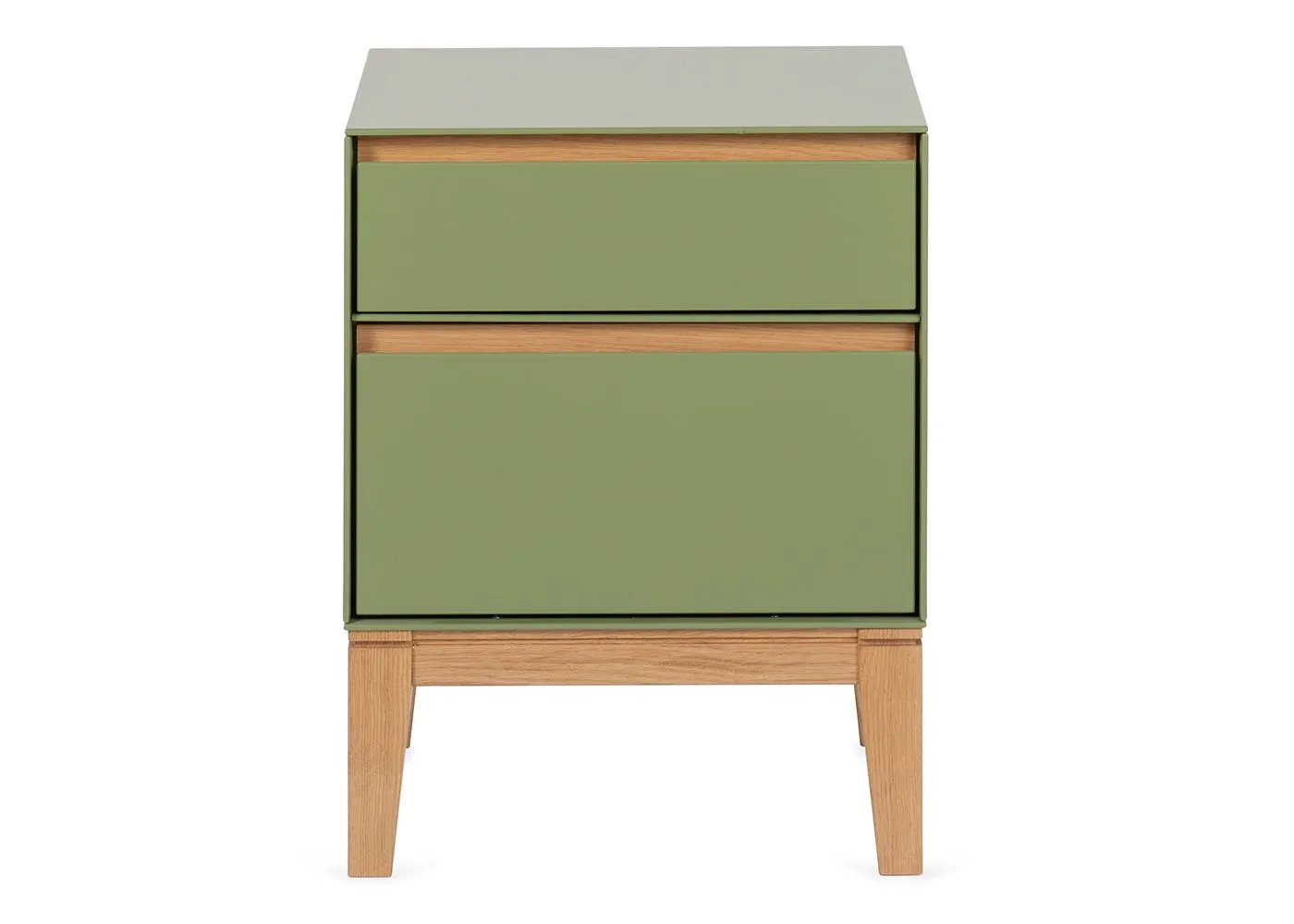 Heal's Lars Bedside Table Olive Green