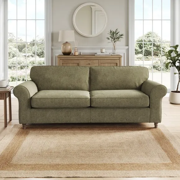 Flori Soft Chenille 4 Seater Sofa 1