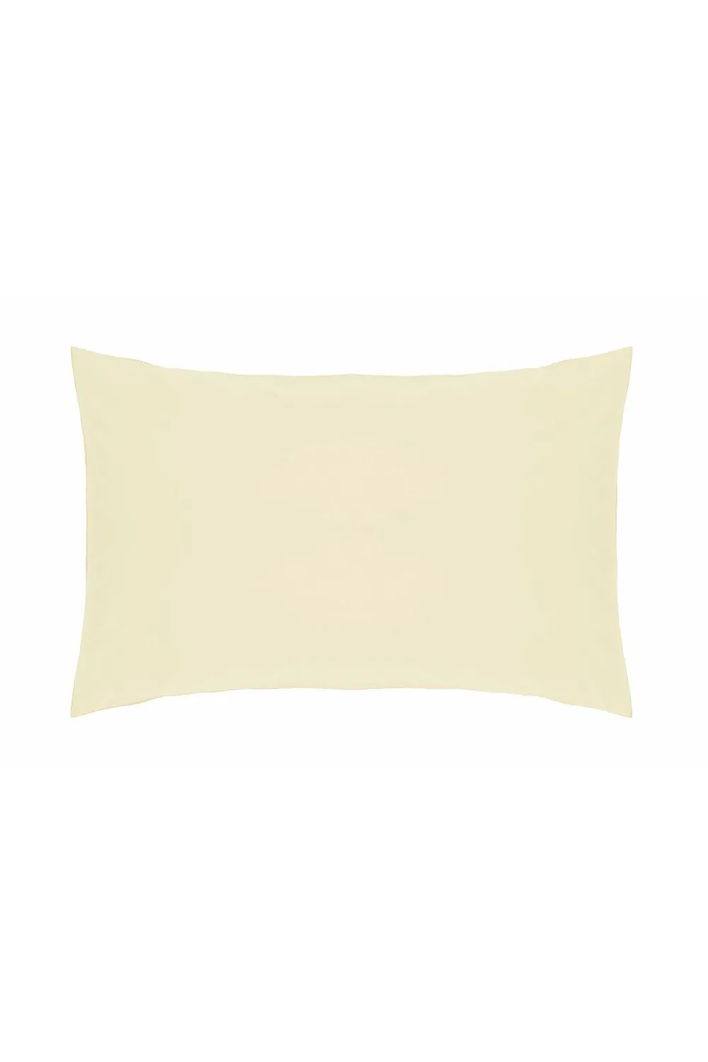 Belledorm Easy Care 200 Thread Count Cotton Polyester Percale Housewife Pillowcase in Ivory 1