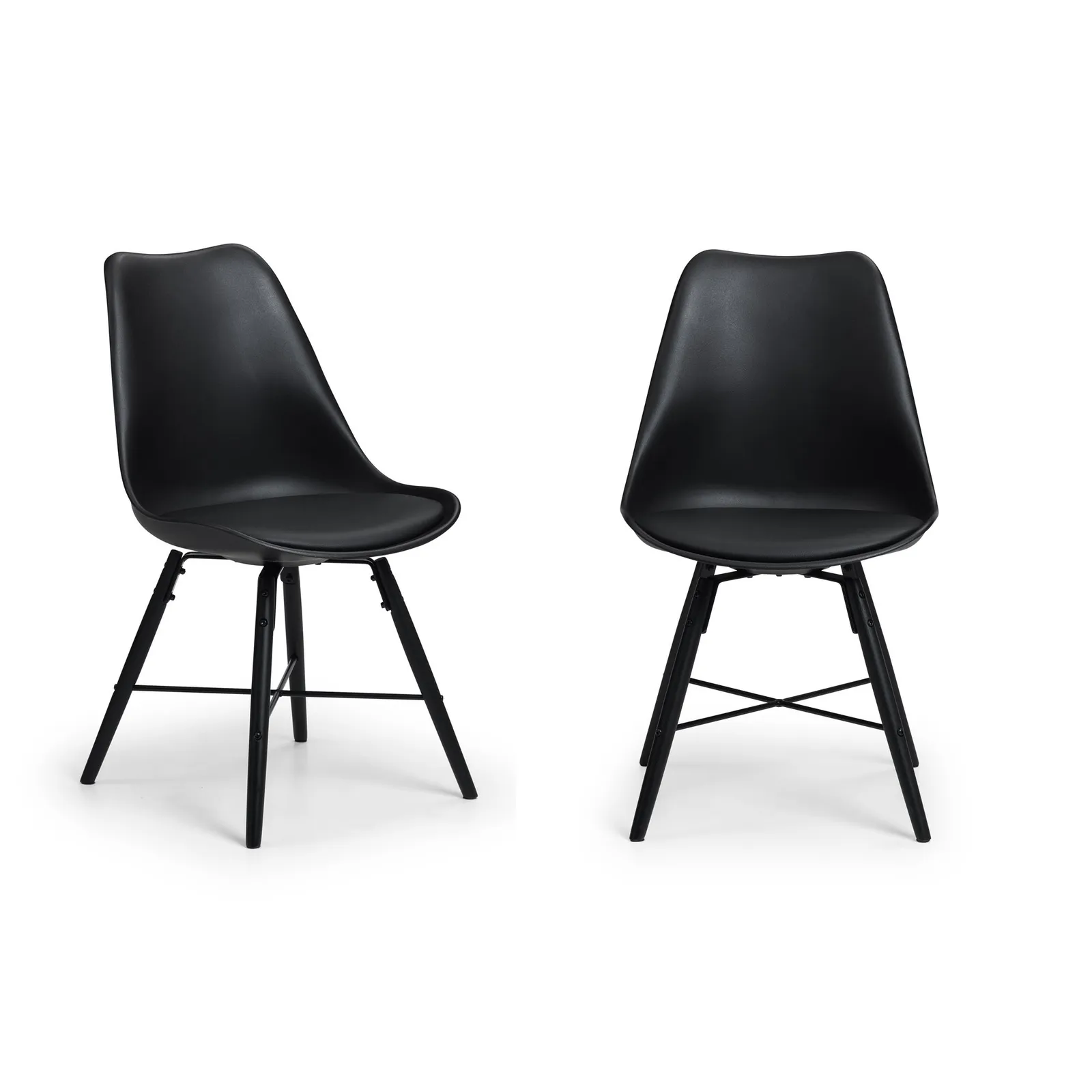 Kari Set of 2 Dining Chairs, Faux Leather