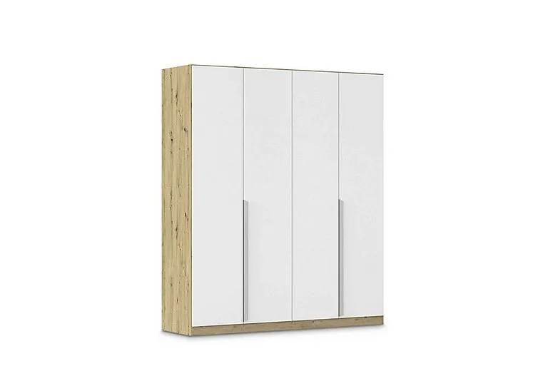 Freja 181cm 4 Door Hinged Decor Wardrobe - Alpine White