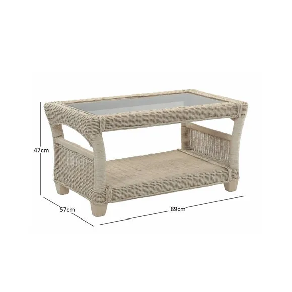 Desser Dijon Rattan Coffee Table 3
