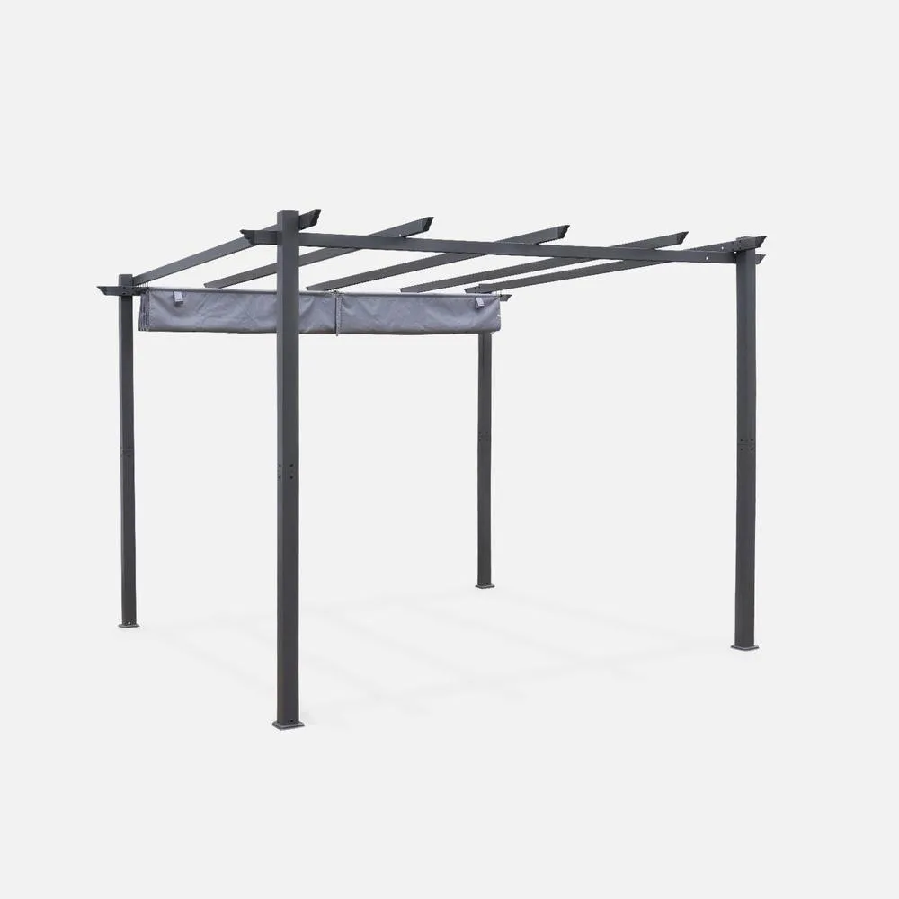 sweeek 3x3m Isla pergola roof cover in Grey 3