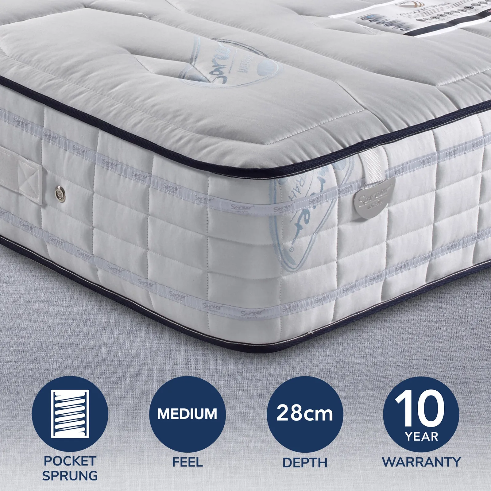 Pocketo Medium Firm 2000 Memory Hybrid Mattress 1