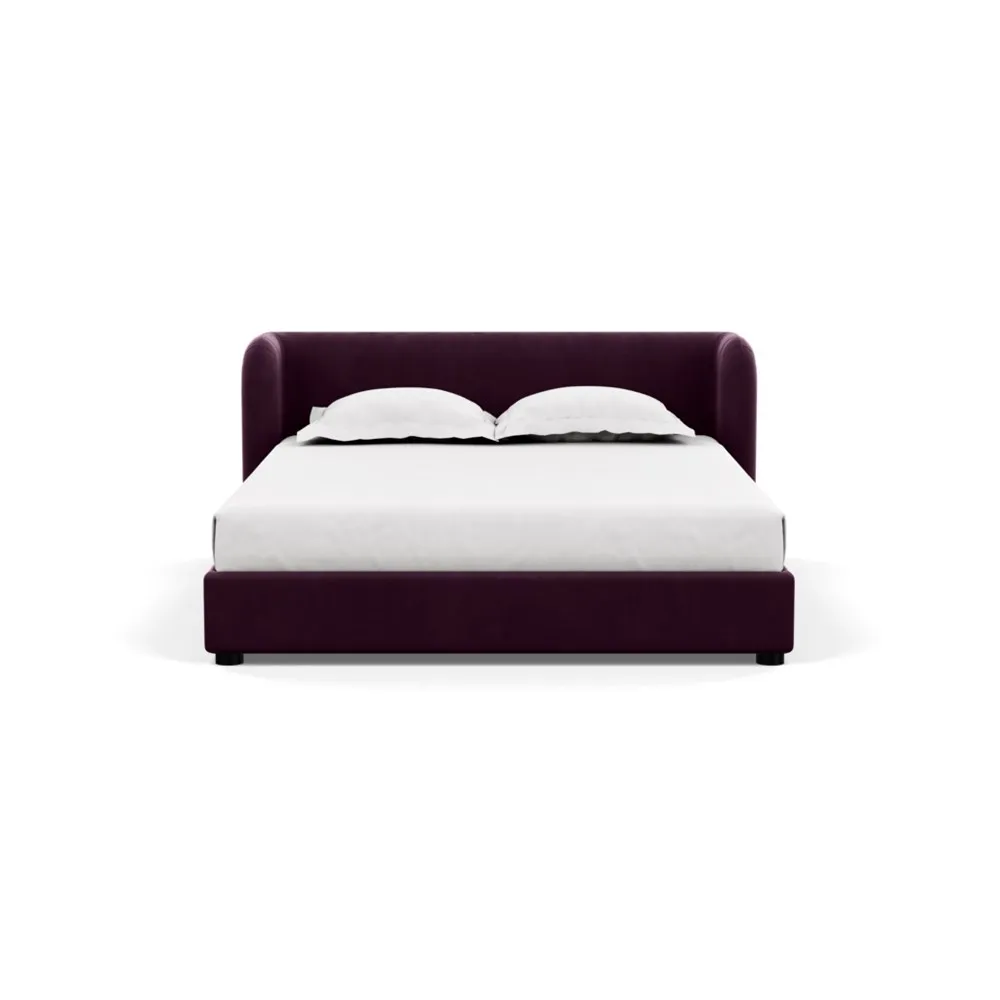 Heal's Group Bed King Velvet Grape