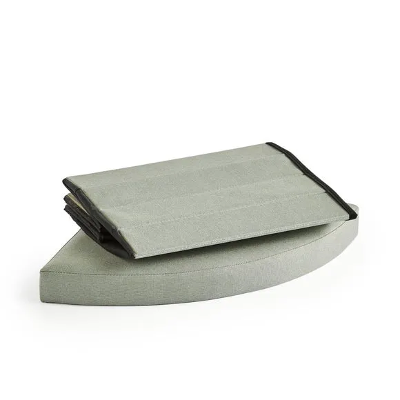Faux Linen Corner Ottoman 4